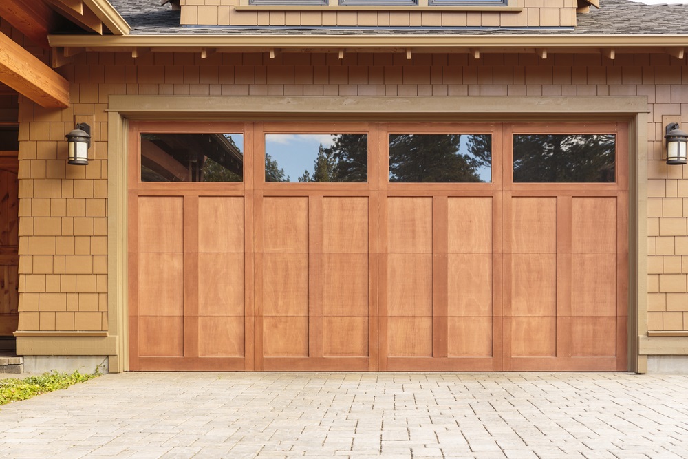 garage door wooden